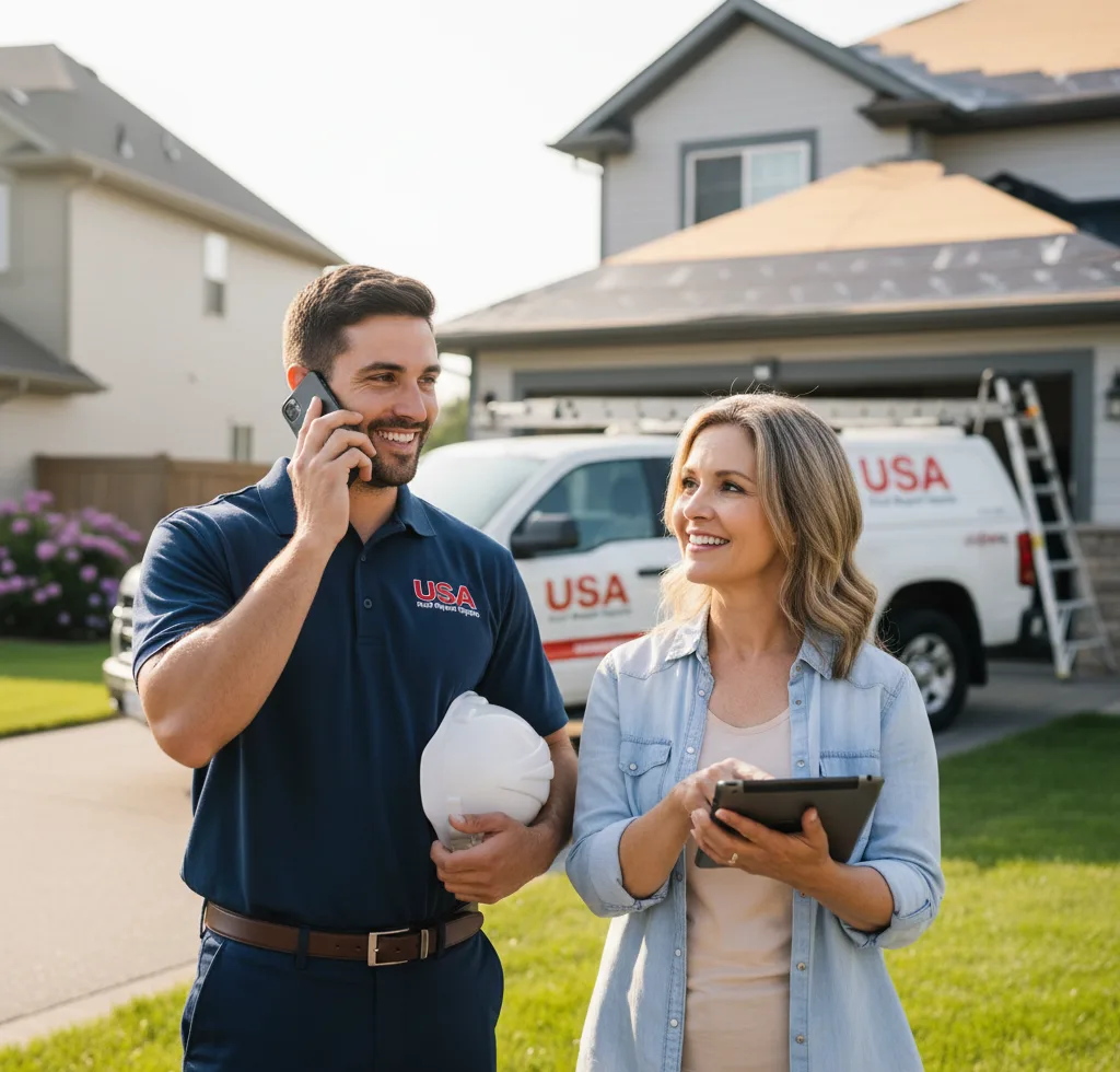 USA Roof Repair Experts customer support in Turpin